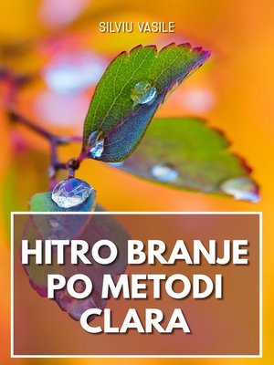cover image of HITRO BRANJE PO METODI CLARA